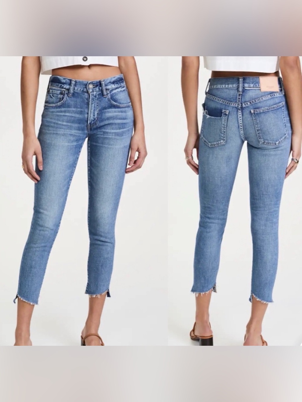 Moussy Vintage Emelene Skinny Jeans 110 Blue 26 Women’s Distressed